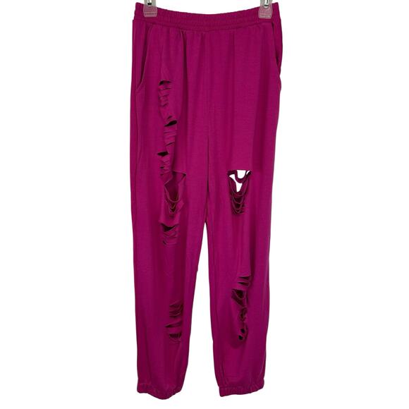 Love J 2-Piece Sweatsuit Pink Sweatshirt + Sweatpants Underwire Size M - Picture 7 of 13